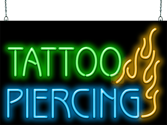Tattoo Piercing Neon Sign