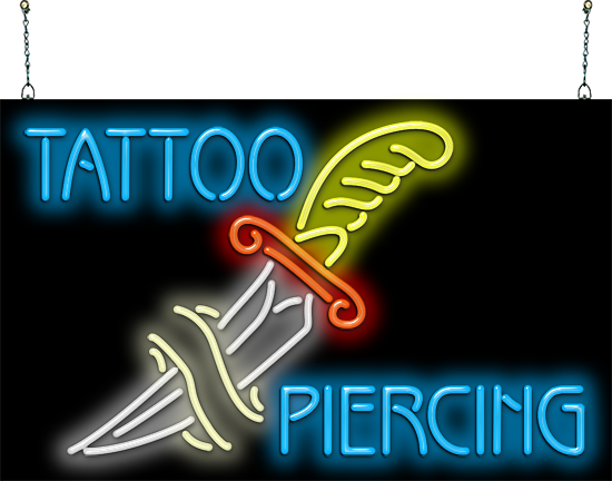 Tattoo Piercing Neon Sign