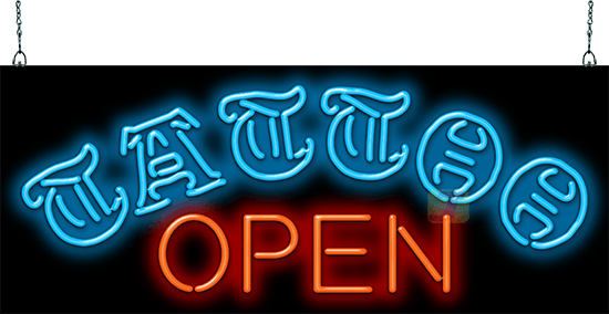 Tattoo Open Neon Sign