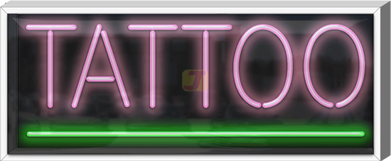 Outdoor Tattoo Neon Sign