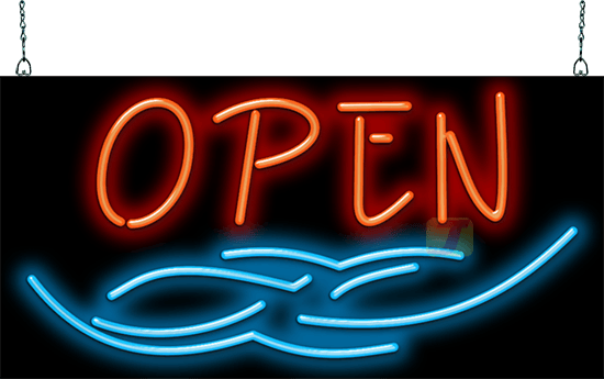 Open with Tribal Art Neon Sign