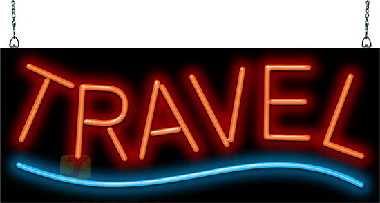 Travel Neon Sign