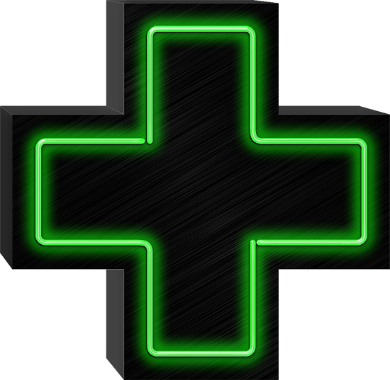 Medical Cross Vintage Style Neon Sign