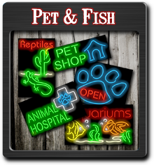 Pets & Fish Neon Signs