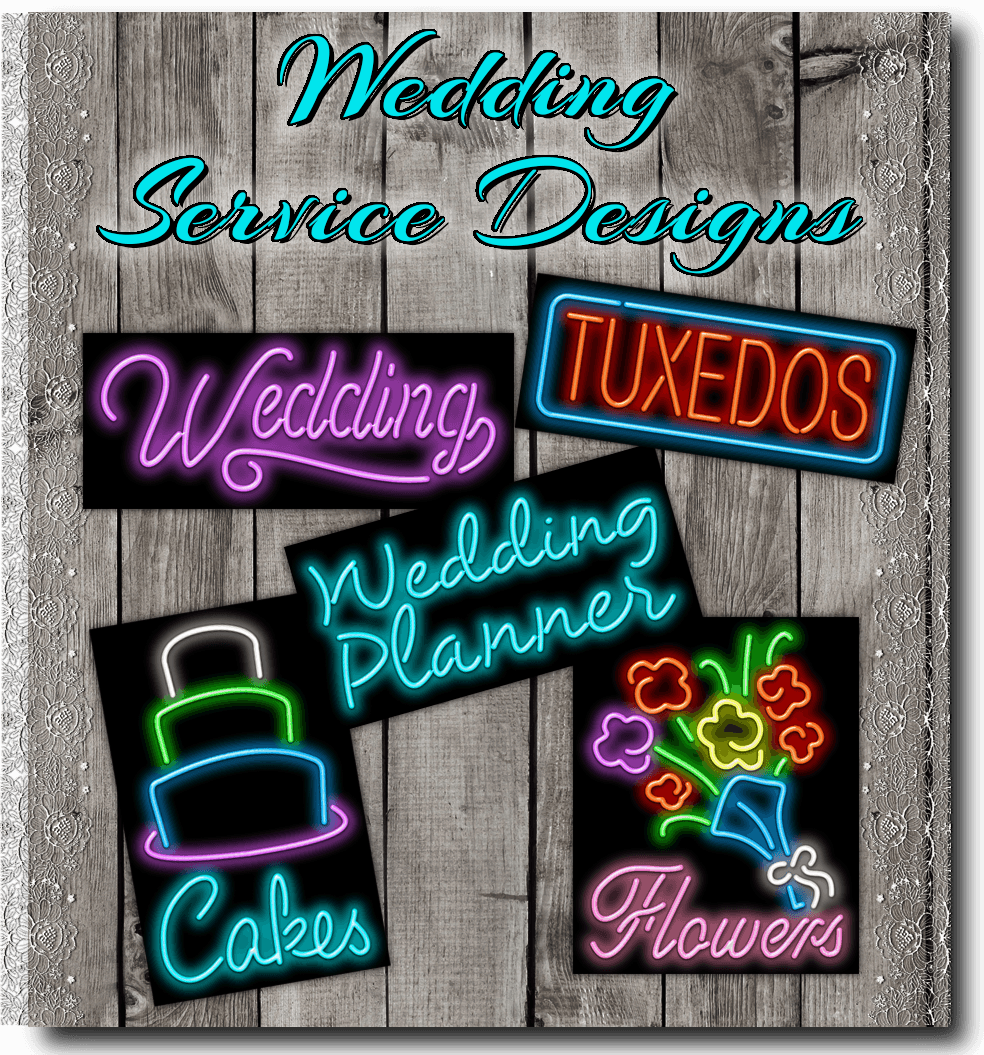 Wedding Service Neon Signs