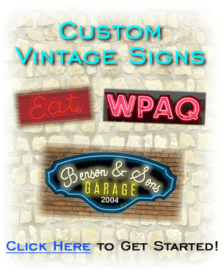 Custom Vintage Neon Signs