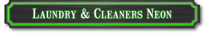 Laundry and Cleaners Neon Signs