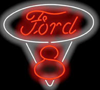 Ford V8 Neon Sign