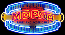MOPAR Vintage Shield Neon Sign
