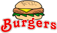 Burgers Window Cling Sign