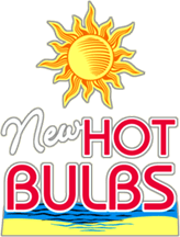 New Hot Bulbs with Sun and Beach Static Cling