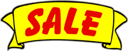 Sale Banner Window Cling