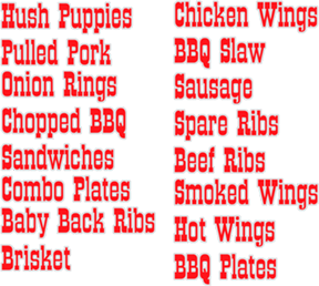 BBQ Message Set Window Cling Signs