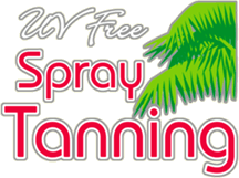 UV Free Spray Tanning Static Cling Window Sign